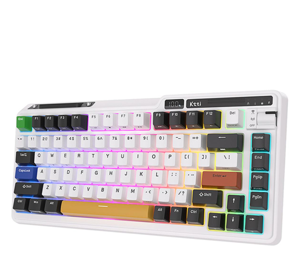 Royal Kludge KZZI K75 pro RGB (Eternity switch) - Czarno-biała KZZI K75pro eternity - 1198923 - zdjęcie 2